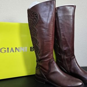 Gianni Bini Alybeth Leather Tall Boots